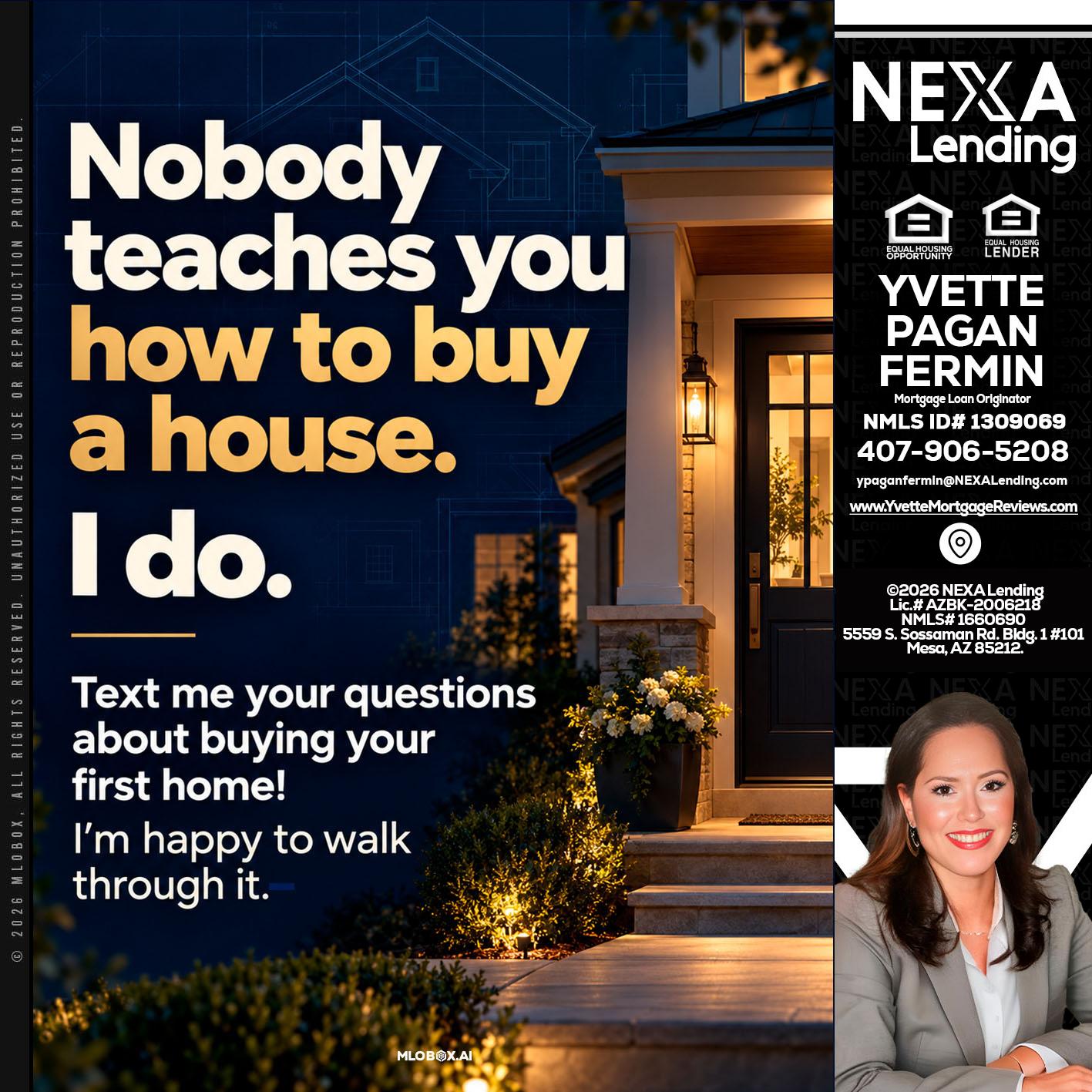 NOBODY TEACHES YOU - Yvette Pagan Fermin -Loan Officer