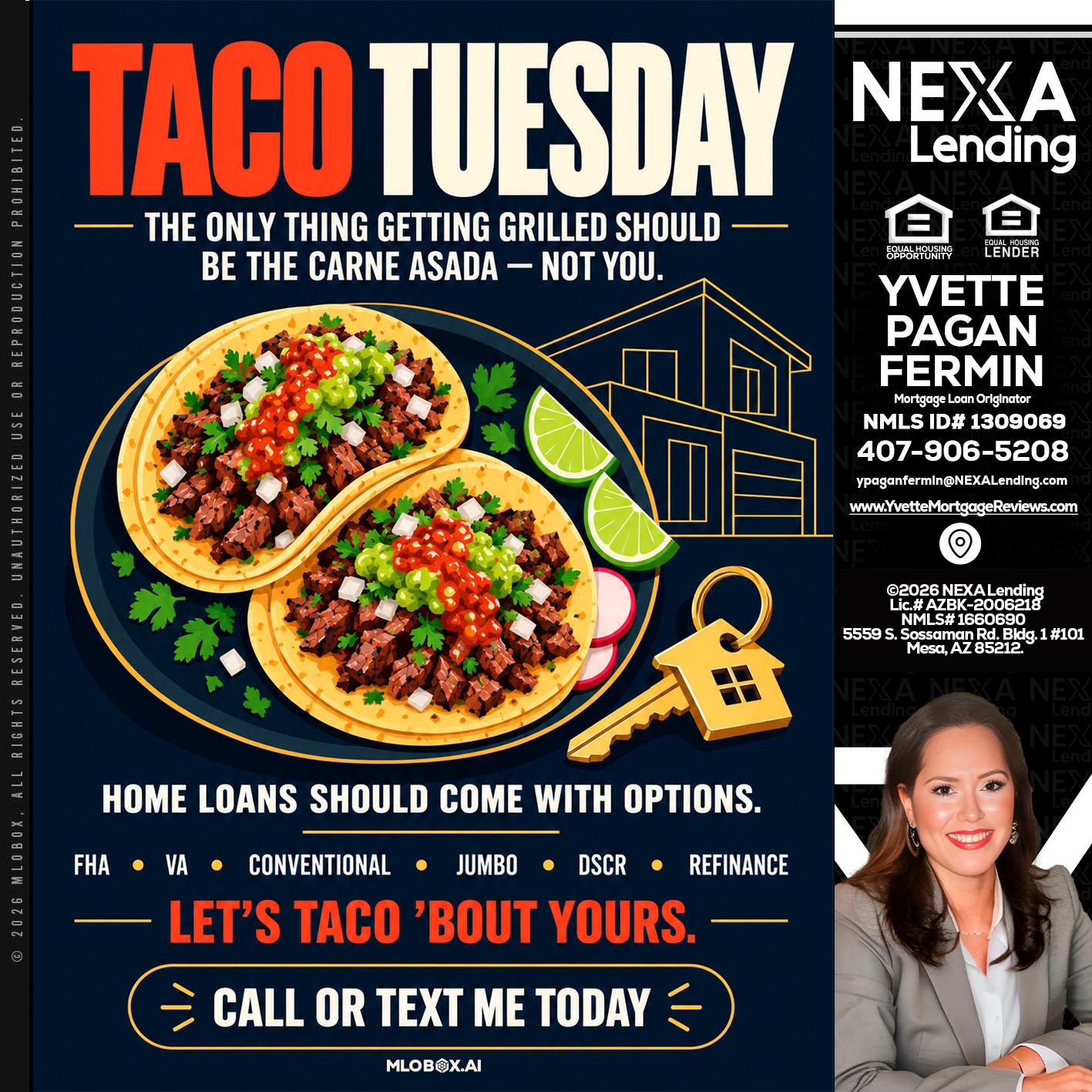 TACOS TUESDAY - Yvette Pagan Fermin -Loan Officer