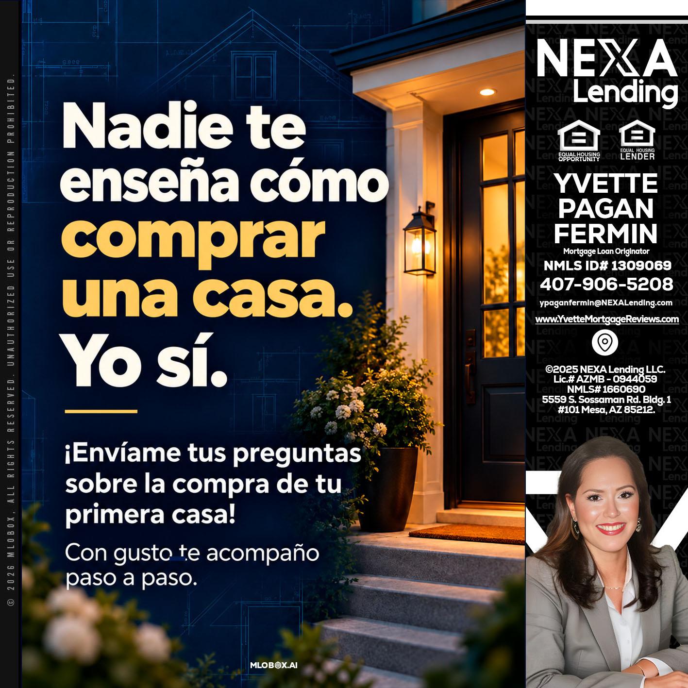 COMPRAR CASA - Yvette Pagan Fermin -Loan Officer